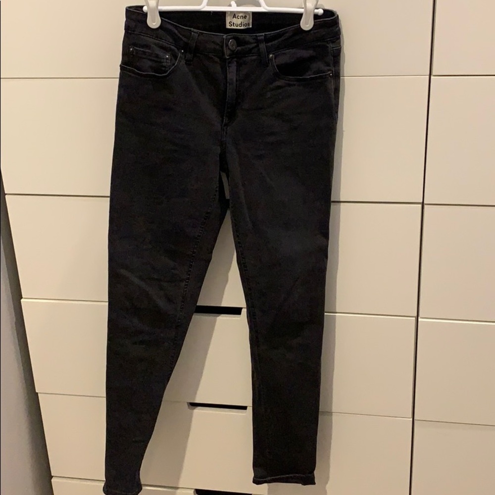 acne studios skin 5 used black jeans size 28